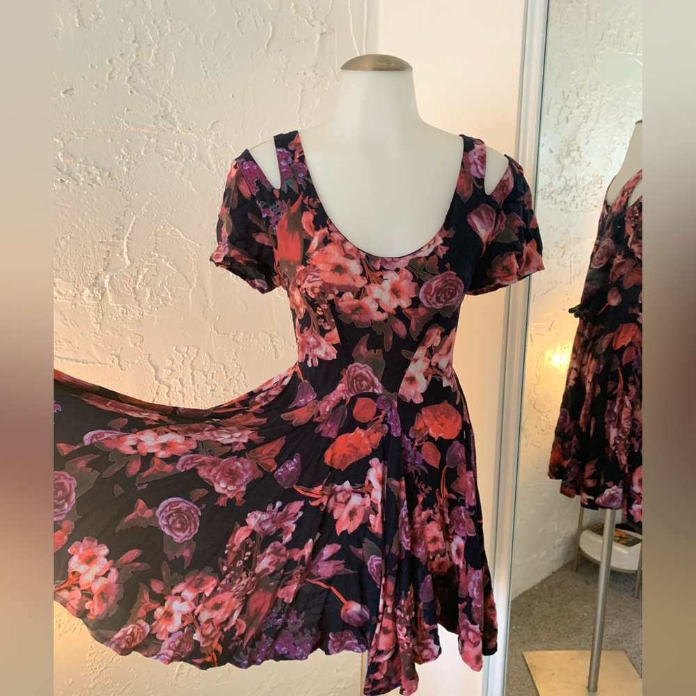 Dreamy dark floral dress
